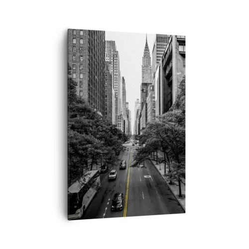 Canvastavla - Bild på duk - En morgon i New York - 70x100 cm