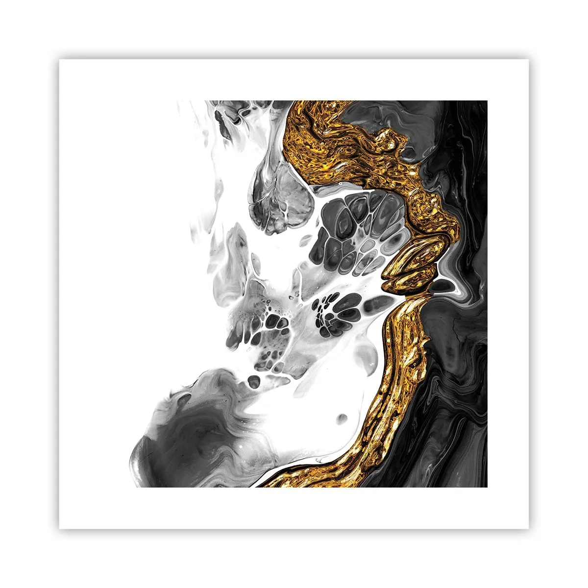 Affisch - Organisk komposition - 40x40 cm