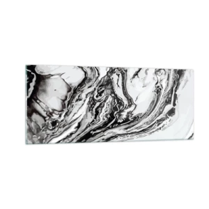 Glastavla - Bild på glas - I början var det kaos - 100x40 cm