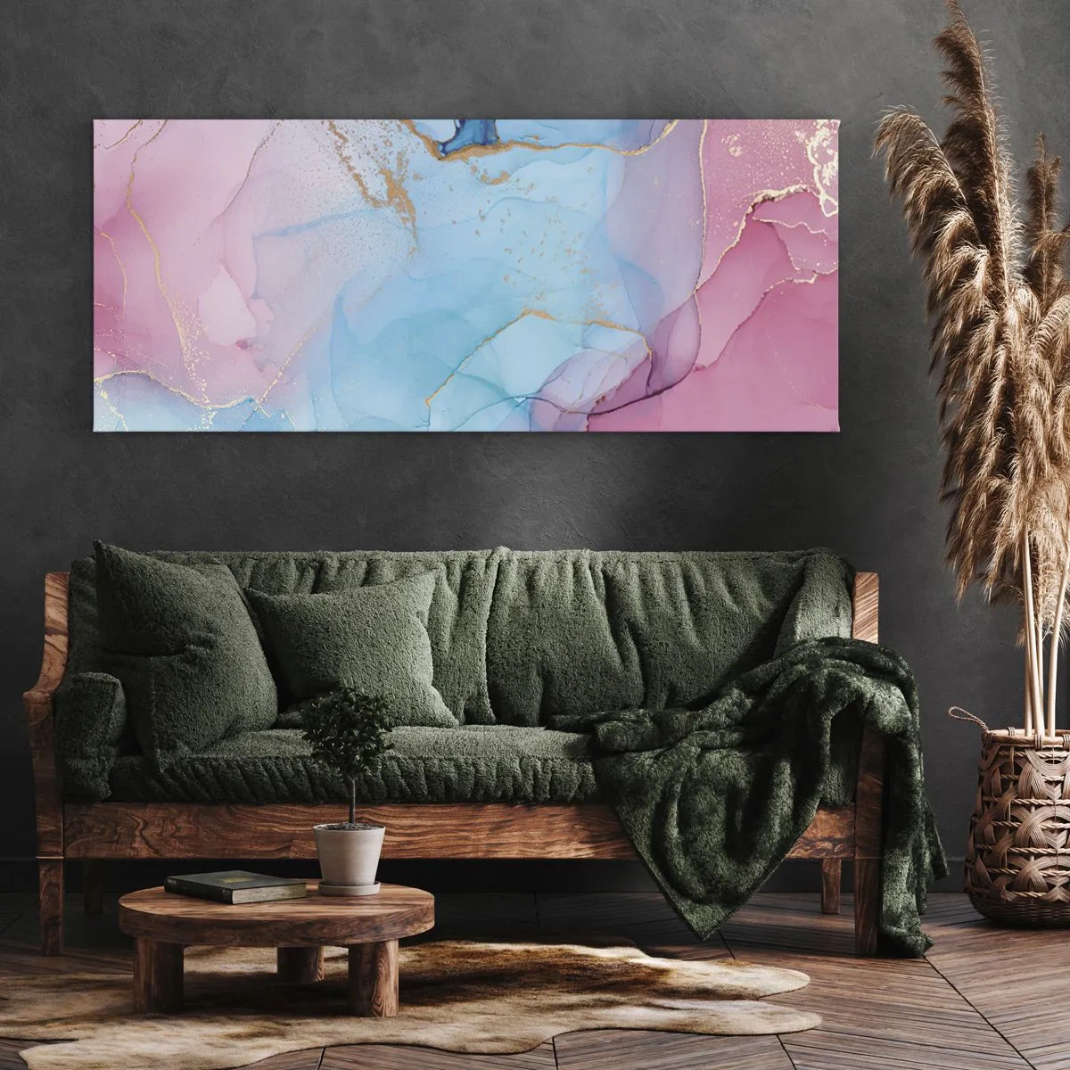 Canvastavla - Bild på duk - Möte och infiltration - 100x40 cm