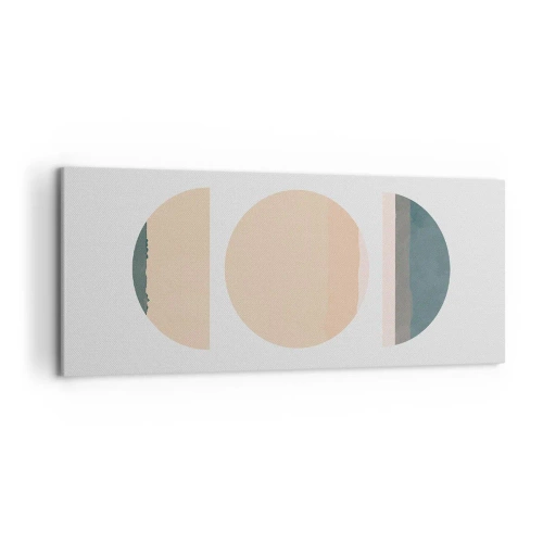 Canvastavla - Bild på duk - Hjul efter hjul - 120x50 cm