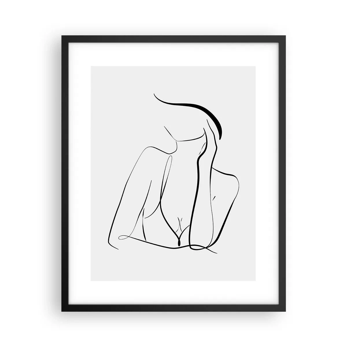 Affisch i svart ram - På drömvågen - 40x50 cm