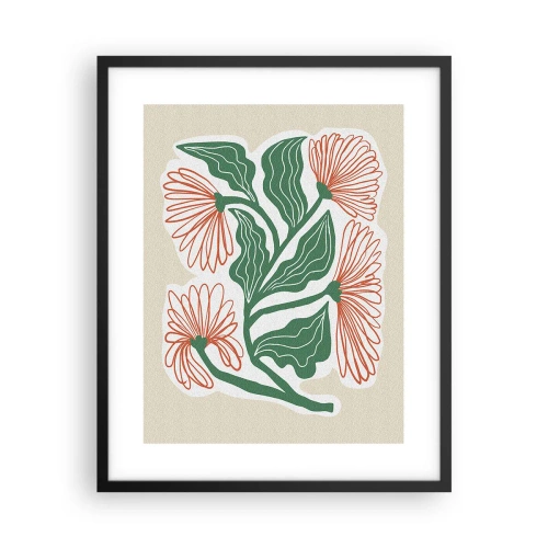 Affisch i svart ram - Folkligt och modernt - 40x50 cm