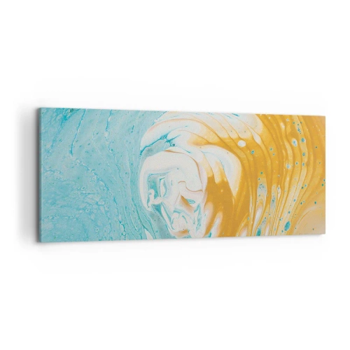 Canvastavla - Bild på duk - Pastellfärgad virvel - 120x50 cm