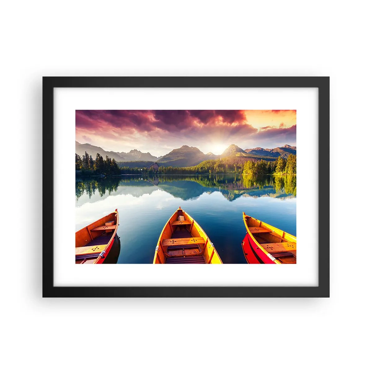 Affisch i svart ram - Ingenting mot naturen - 40x30 cm