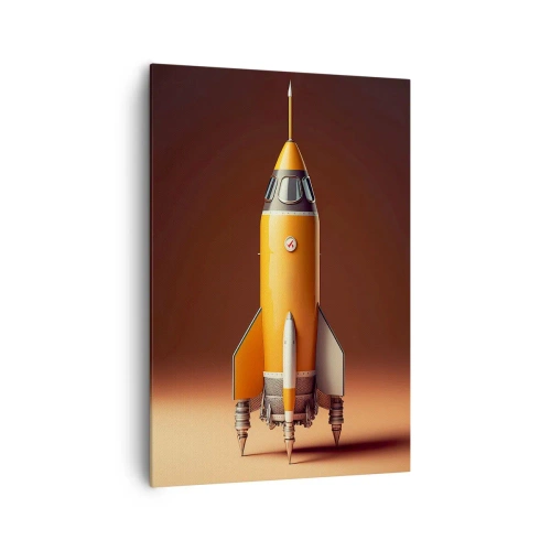 Canvastavla - Bild på duk - Det börjar med en dröm - 70x100 cm