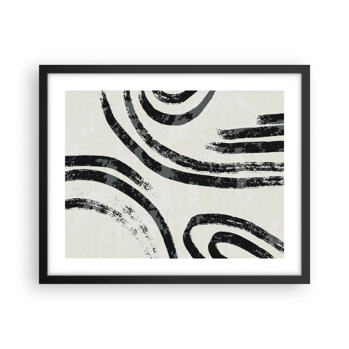 Affisch i svart ram - Halvstoppad - 50x40 cm