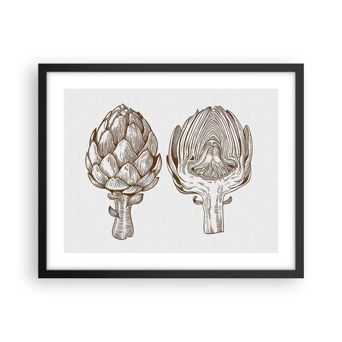 Affisch i svart ram - Anatomilektion - 50x40 cm