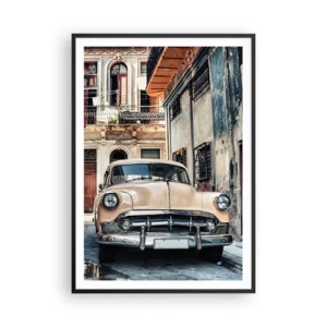 Affisch i svart ram - Siesta i Havana - 70x100 cm