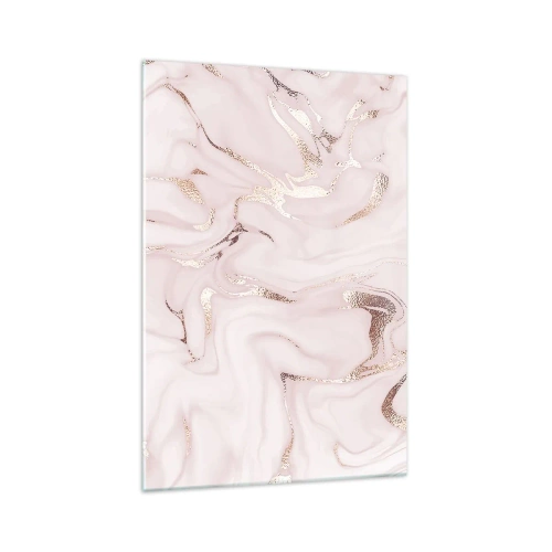 Glastavla - Bild på glas - Rosa raseri - 70x100 cm