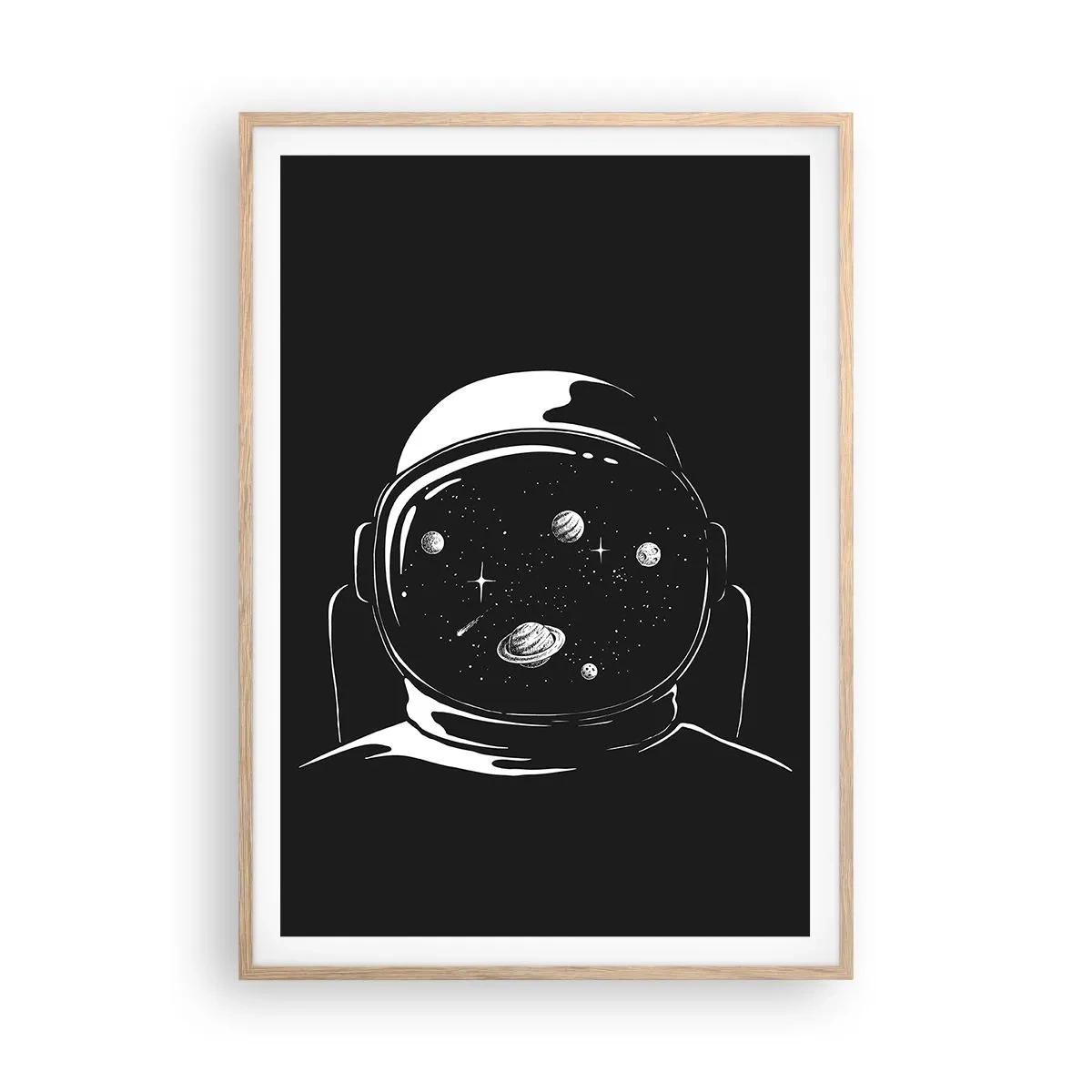 Affisch i ram av ljusek - Fin utsikt - 70x100 cm