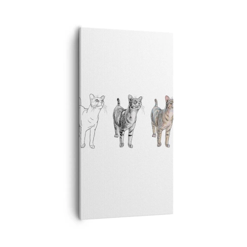 Canvastavla - Bild på duk - Teckningslektion - 55x100 cm