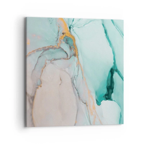 Canvastavla - Bild på duk - Formernas och färgernas dans - 70x70 cm