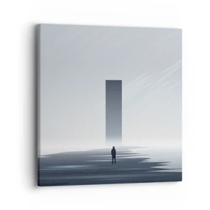 Canvastavla - Bild på duk - Möjlighet eller hot? - 40x40 cm