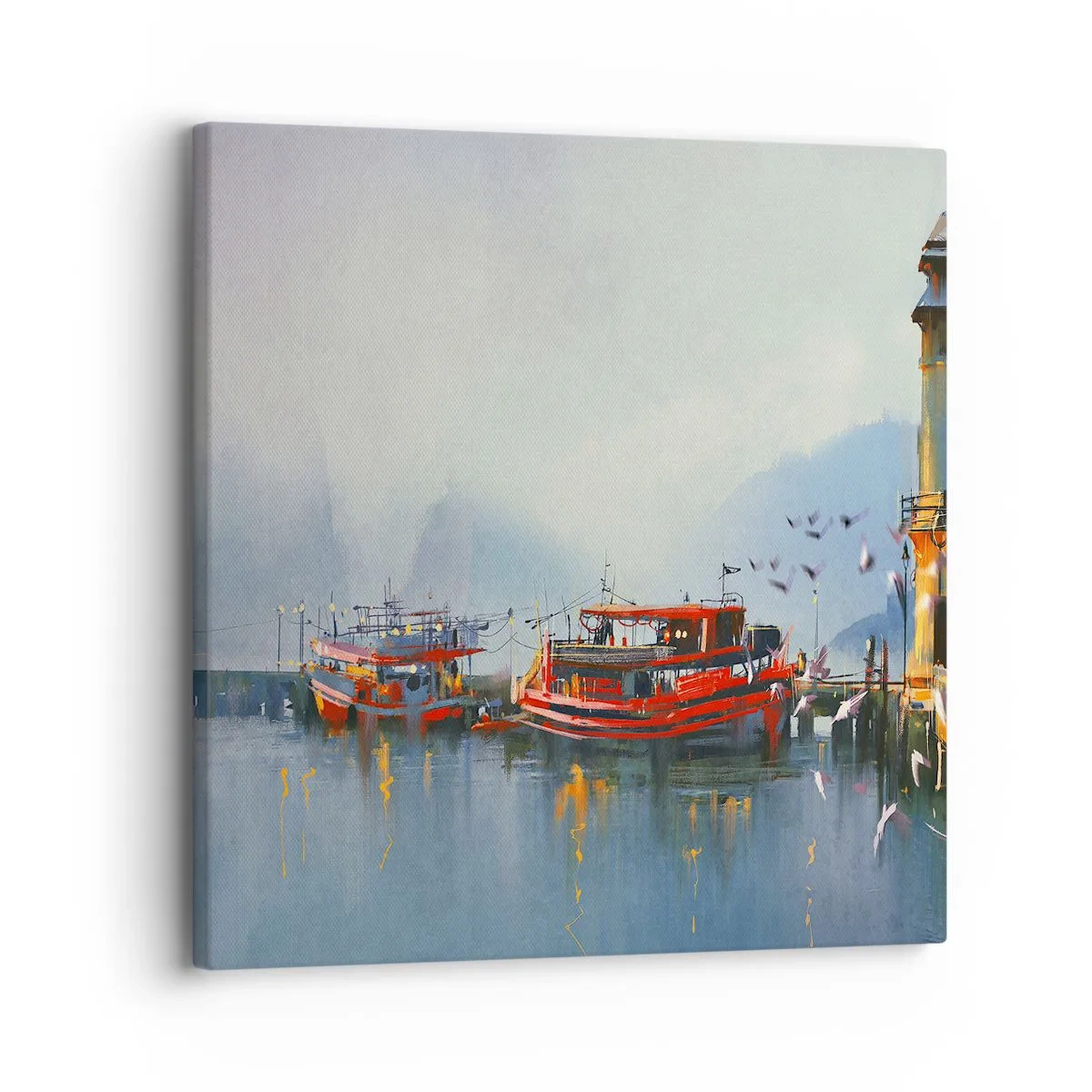 Canvastavla - Bild på duk - Världens ände - 30x30 cm