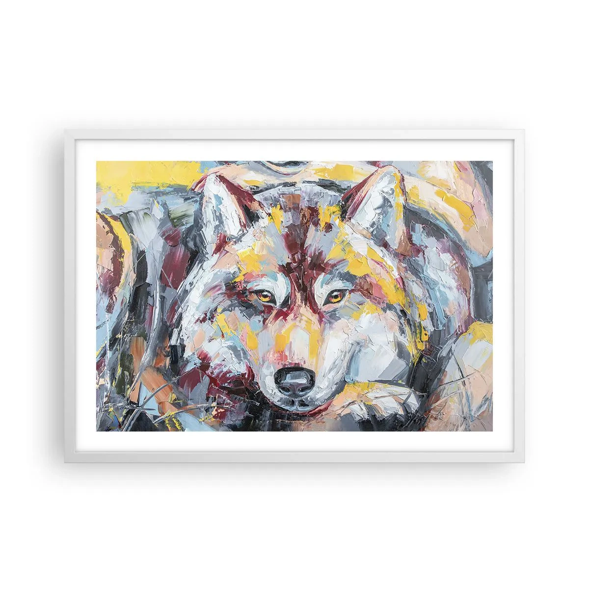 Affisch i vit ram - Lugnt bland de närmsta - 70x50 cm