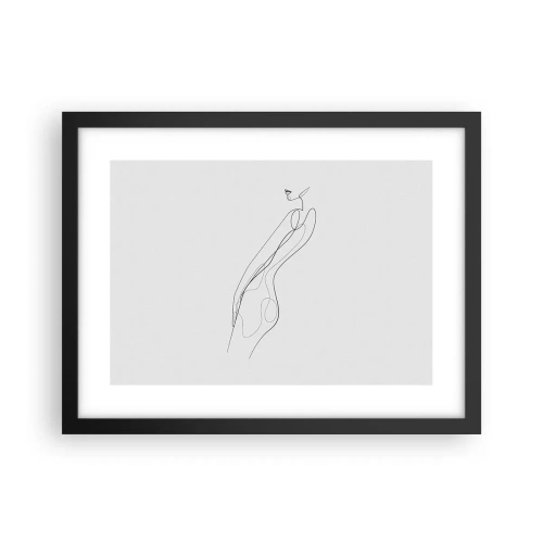 Affisch i svart ram - Bara en utfästelse - 40x30 cm