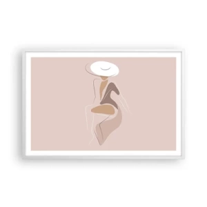 Affisch i vit ram - Att vara dam - 91x61 cm