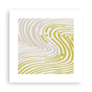 Affisch - Komposition med en mjuk böjning - 30x30 cm