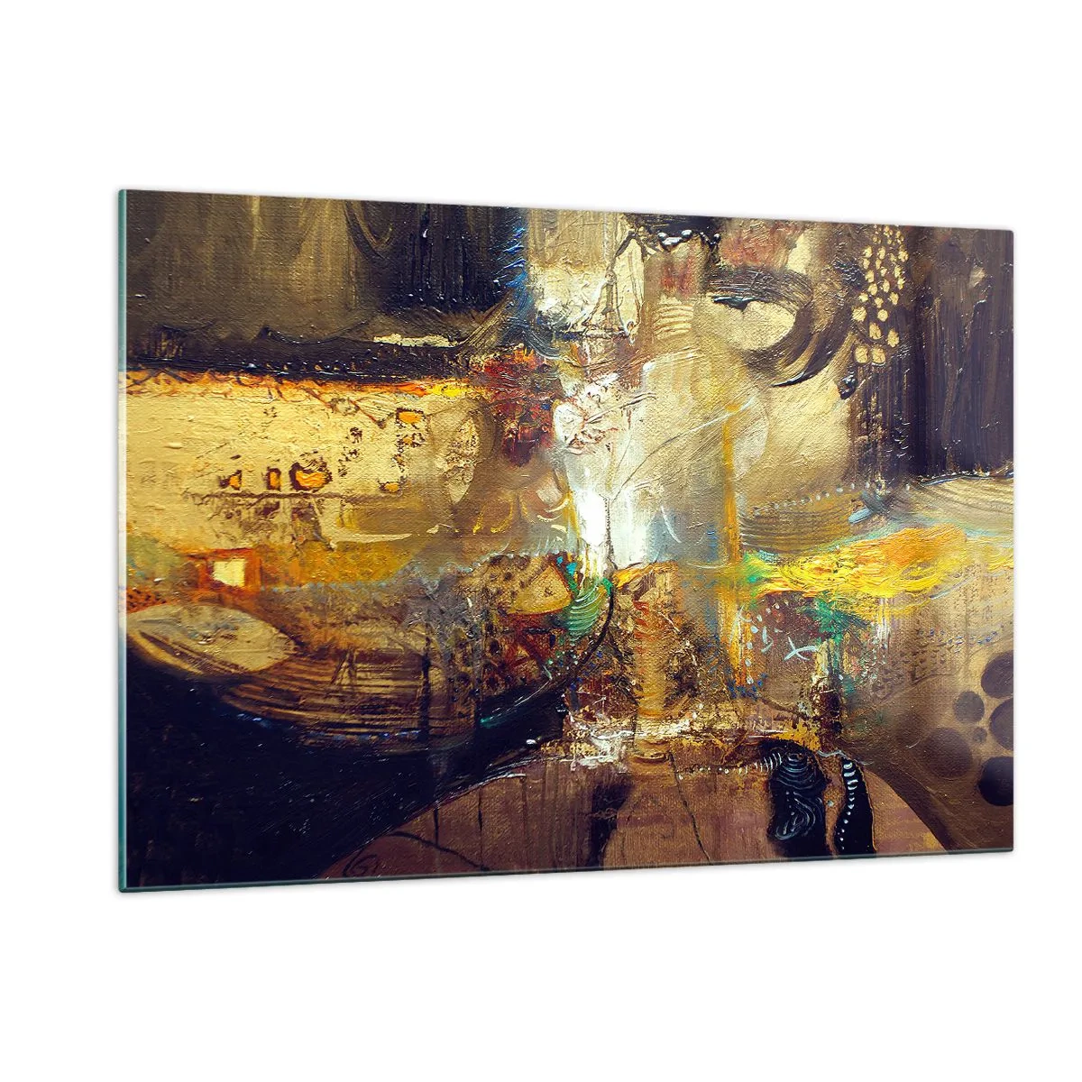 Glastavla - Bild på glas - Kallt, varmare, hett - 120x80 cm