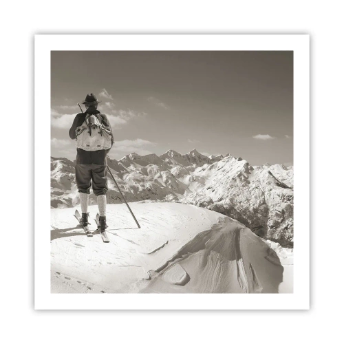 Affisch - Och fjällen är samma - 60x60 cm