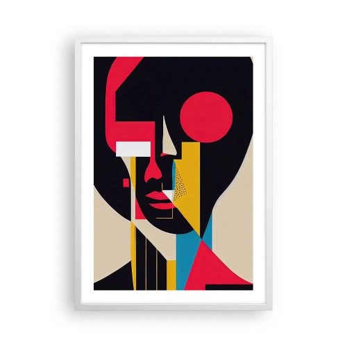 Affisch i vit ram - Hennes inre värld - 50x70 cm