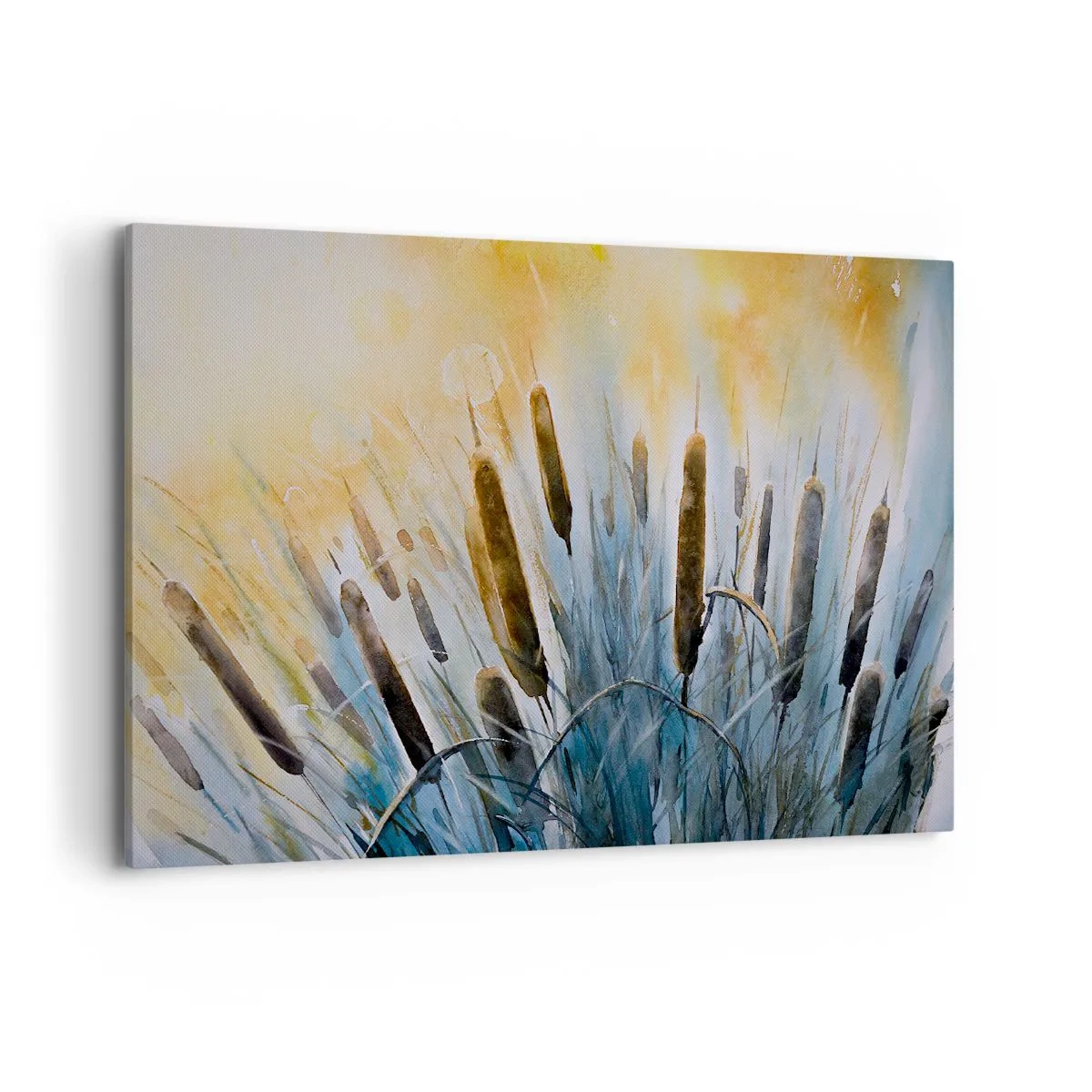 Canvastavla - Bild på duk - Vattnets kyla, solens hetta - 120x80 cm