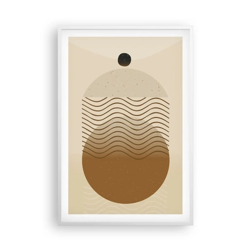 Affisch i vit ram - Om geometriska figurers ursprung - 61x91 cm