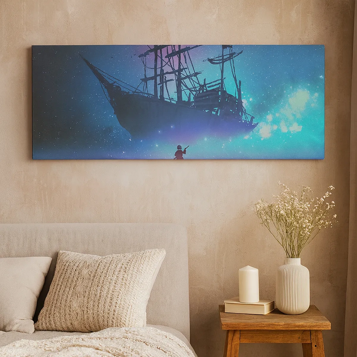 Canvastavla - Bild på duk - Möte med havets myt - 30x30 cm