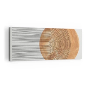 Canvastavla - Bild på duk - En solig komposition - 120x50 cm