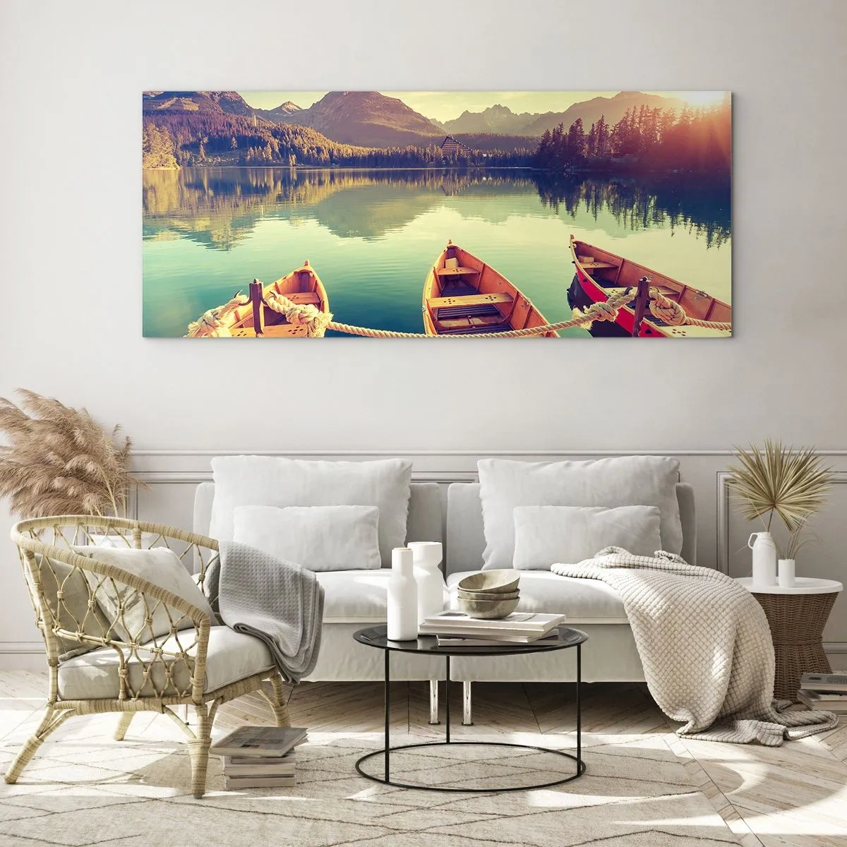 Glastavla - Bild på glas - Leva dess rätter - 100x40 cm