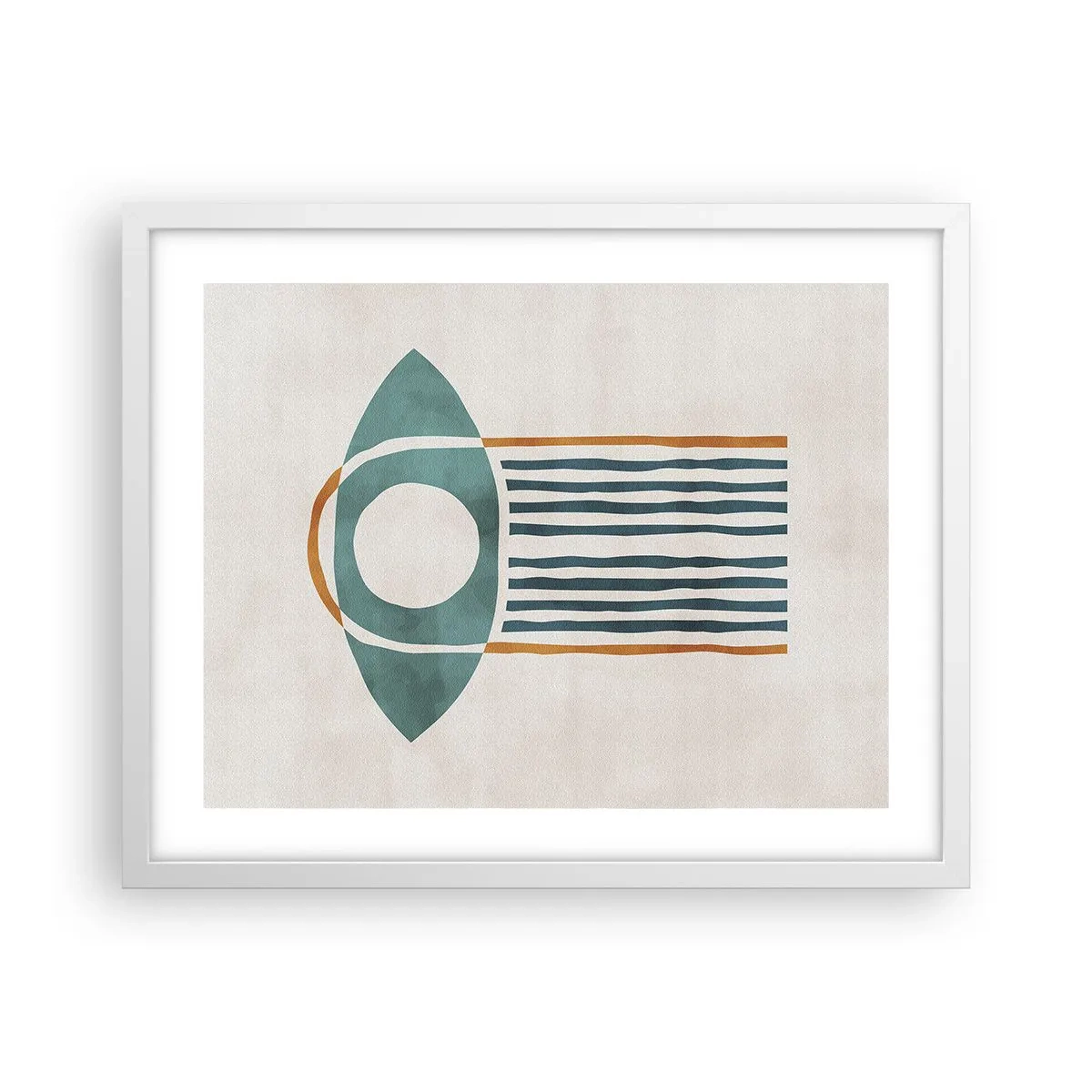 Affisch i vit ram - Tecken och ritualer - 50x40 cm
