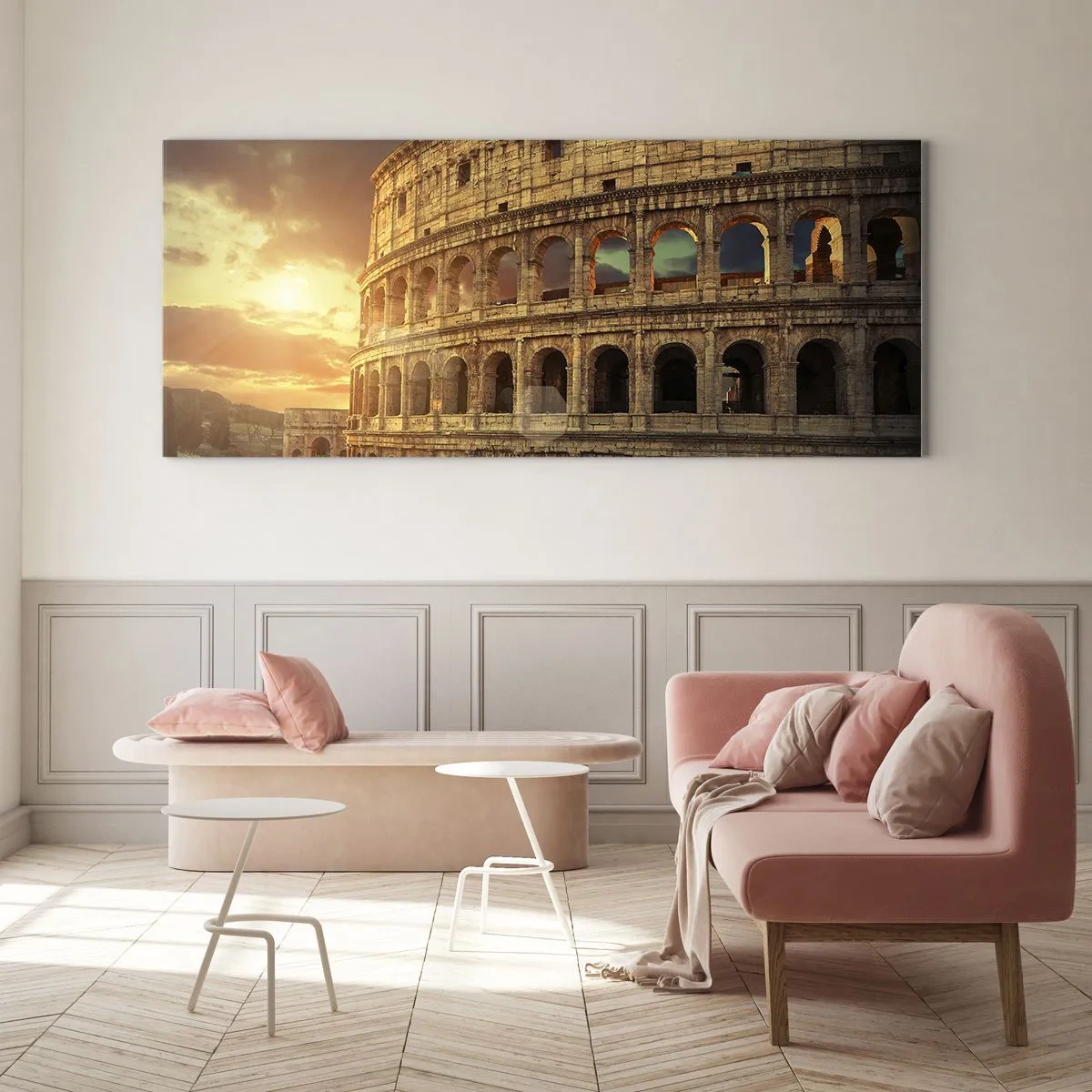 Glastavla - Bild på glas - Kolossalt intryck - 100x40 cm