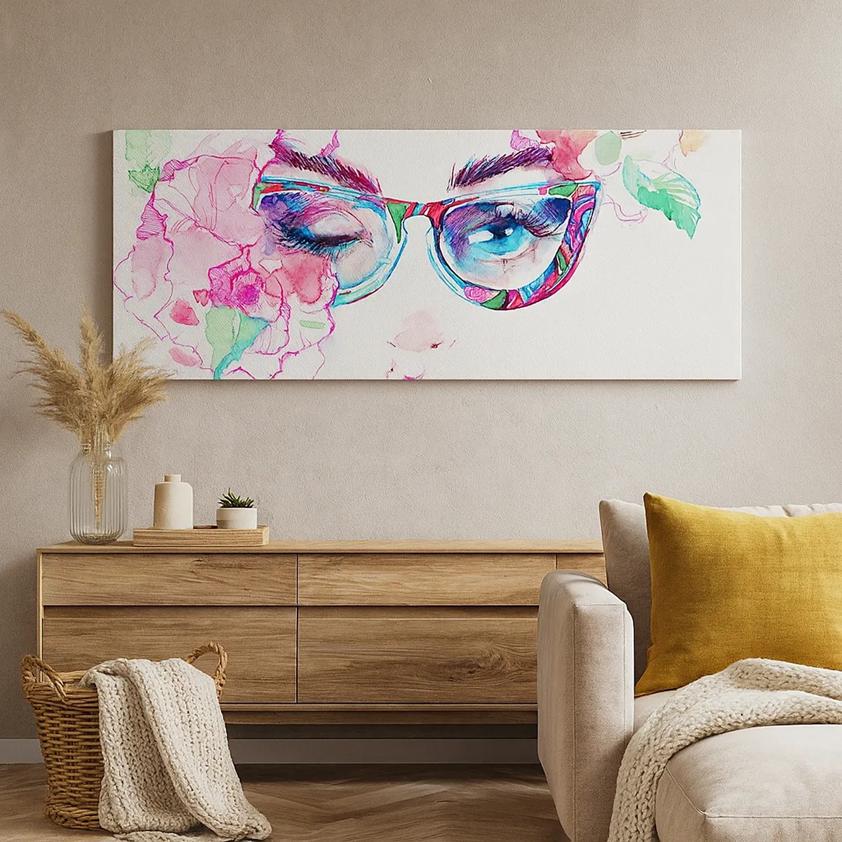 Canvastavla - Bild på duk - Frestande löfte - 30x30 cm