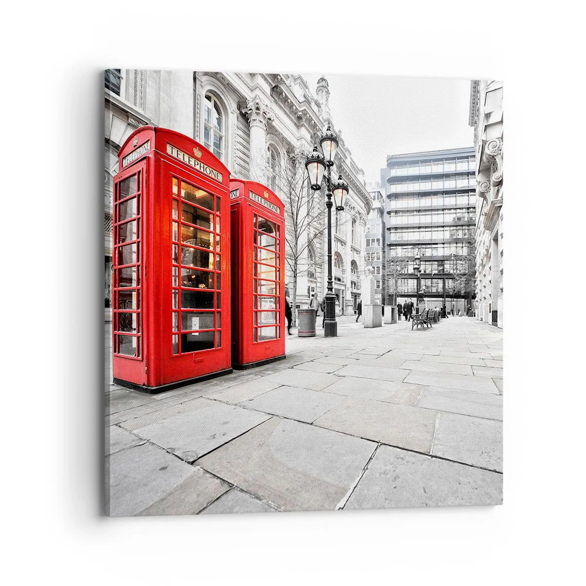 Canvastavla - Bild på duk - Welcome to London - 70x70 cm