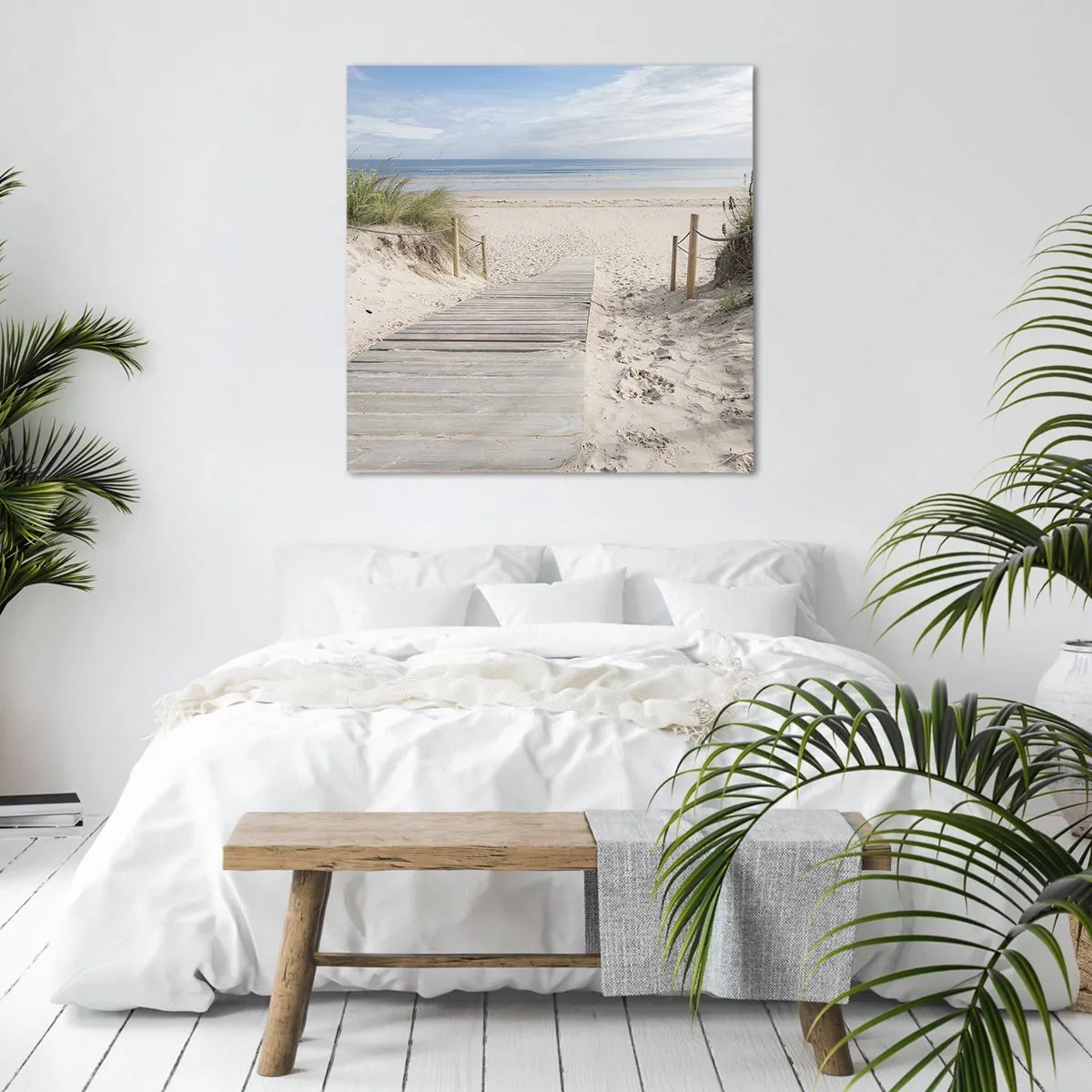 Canvastavla - Bild på duk - Mot horisonten - 40x40 cm