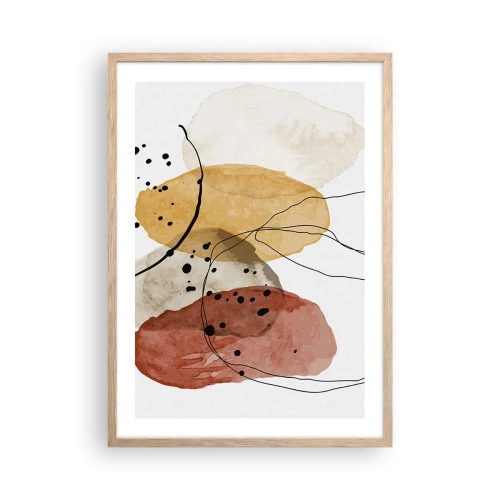 Affisch i ram av ljusek - Lätta och transparenta som luften - 50x70 cm