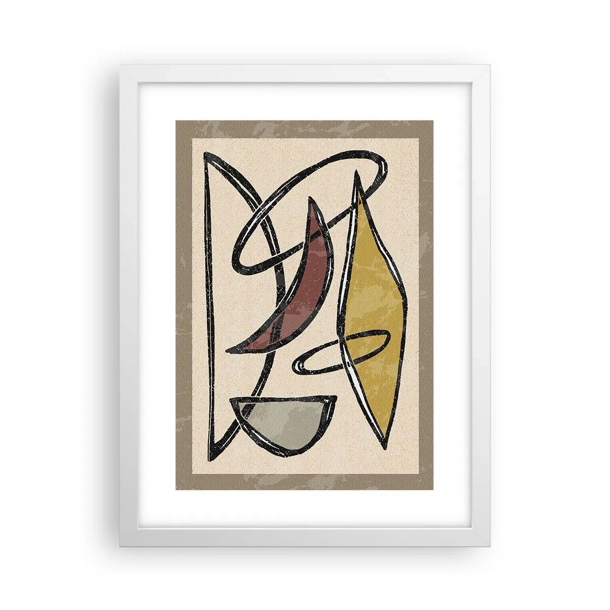 Affisch i vit ram - Vertikaler och nivåer - 30x40 cm