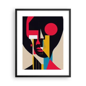 Affisch i svart ram - Hennes inre värld - 40x50 cm