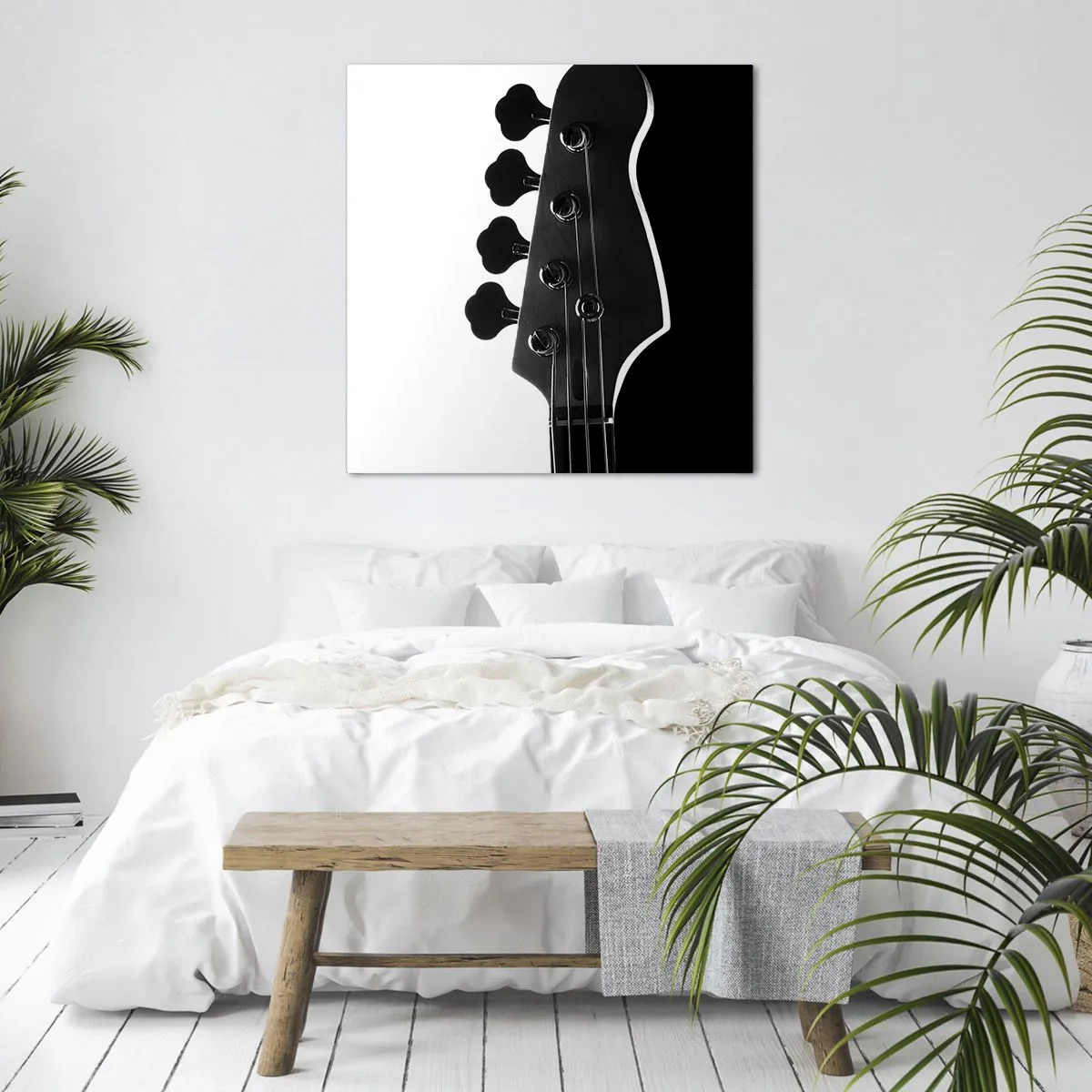 Canvastavla - Bild på duk - Rocktystnad - 60x60 cm