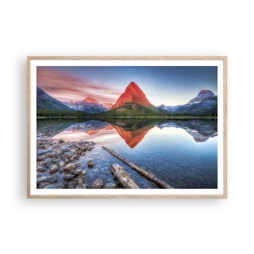 Affisch i ram av ljusek - Glöd och kyla - 100x70 cm