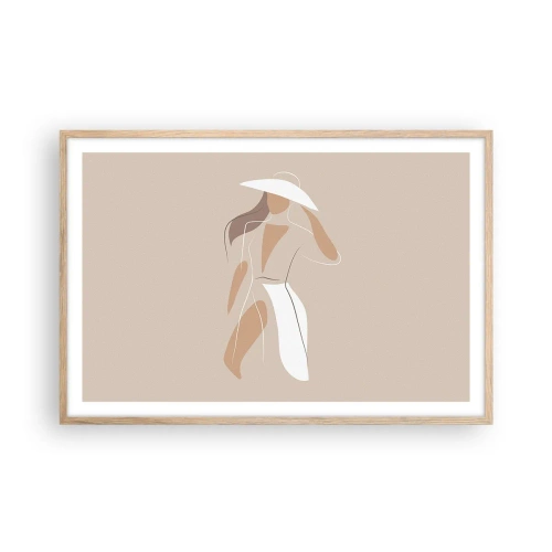 Affisch i ram av ljusek - Mode är lek - 91x61 cm