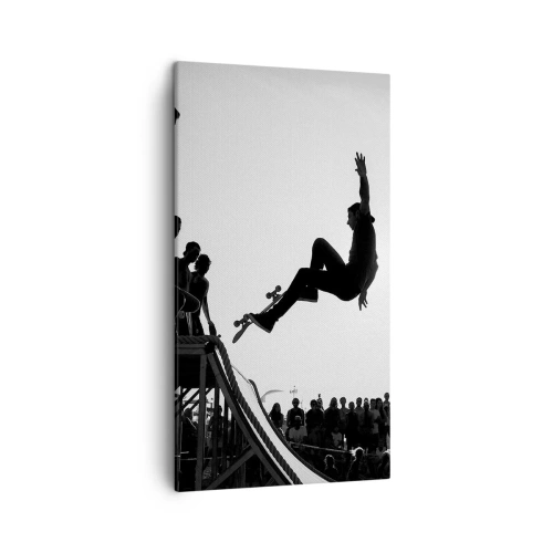 Canvastavla - Bild på duk - Hjältar och tittare - 45x80 cm