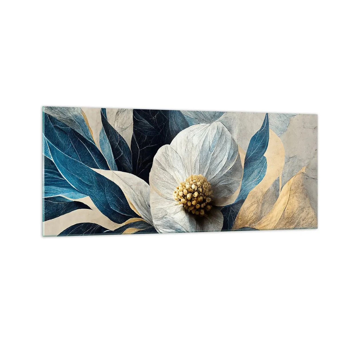 Glastavla - Bild på glas - Har ett hjärta av guld - 100x40 cm