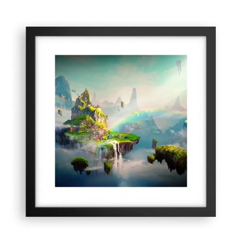 Affisch i svart ram - Mellanhimmel - 30x30 cm