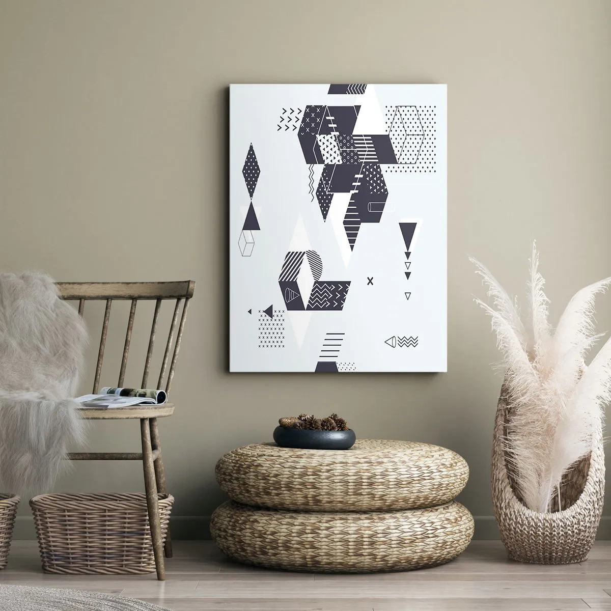 Canvastavla - Bild på duk - I matematikerns själ - 80x120 cm