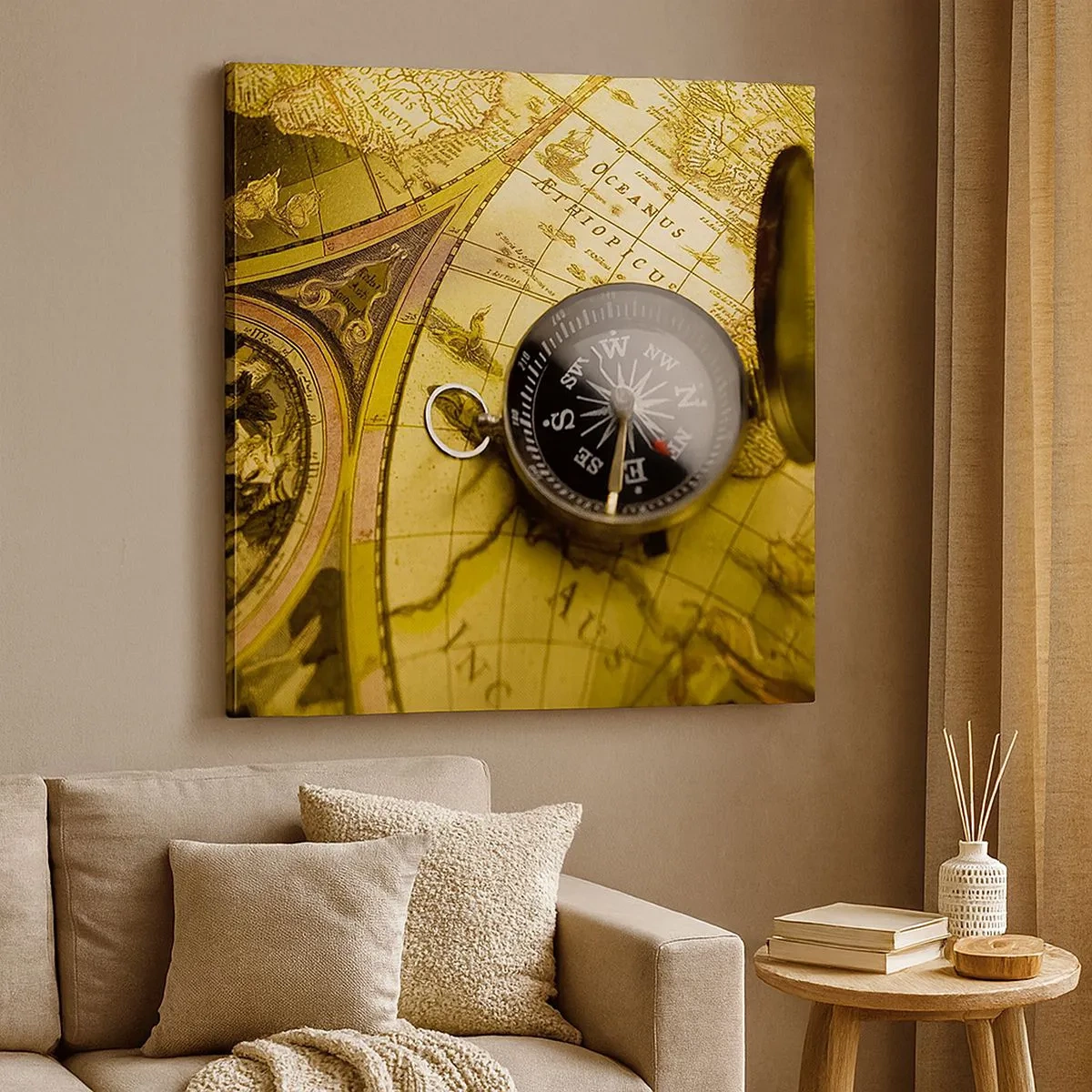 Canvastavla - Bild på duk - Kanske till världens ände? - 30x30 cm