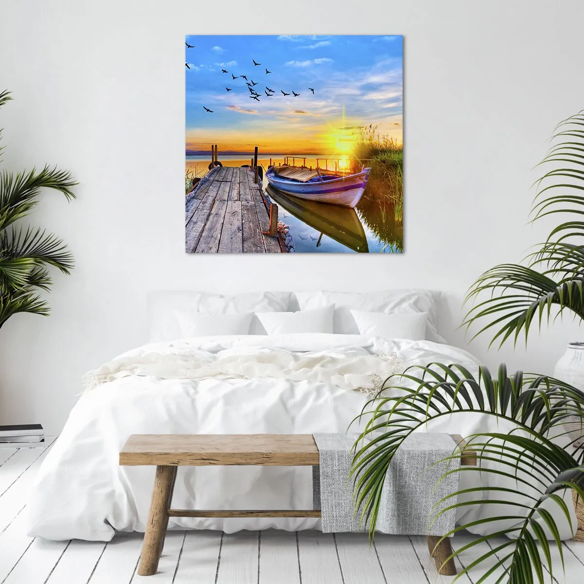 Canvastavla - Bild på duk - Adjö, vi ses imorgon - 40x40 cm