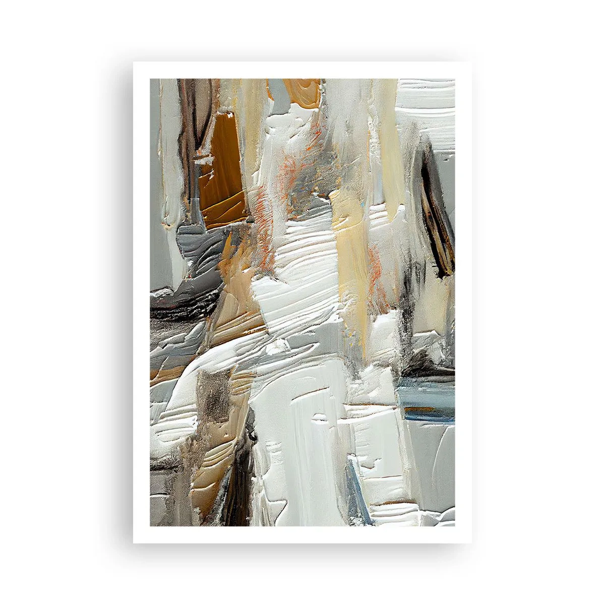 Affisch - Färgstarka lager på lager - 70x100 cm