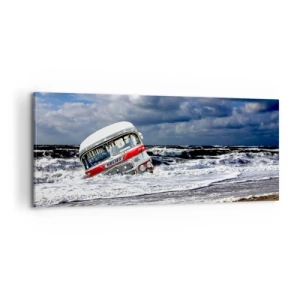 Canvastavla - Bild på duk - Förvånad? - 100x40 cm